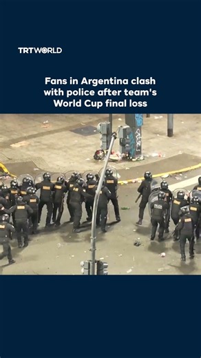 Fans in Argentina clash with police after team's World Cup final loss