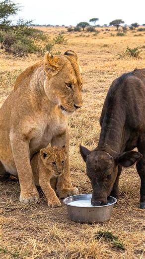 LION CUB Shows Compassion 🦁🦁