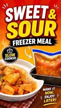 Save Time With This Sweet and Sour Chicken Freezer Hack! #cooking #shorts