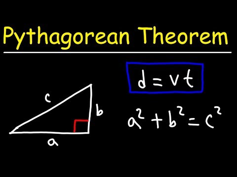 Pythagorean Theorem and Right Triangles - GED Math Word Problem