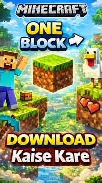 ONE BLOCK Map Install in 1 Minute ⏱️