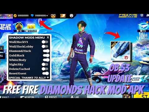 FREE FIRE NEW DIAMOND HACK || FF NEW MOD MENU APK || UNLIMITED DIAMOND SCRIPT