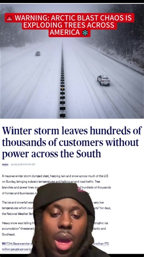 🚨 WARNING: ARCTIC BLAST CHAOS IS EXPLODING TREES ACROSS AMERICA ❄️ #weather #winterstorm #breaking #survival #nature