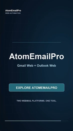 🚀 Send Bulk Emails Directly from Gmail & Outlook Web? Meet AtomEmailPro!