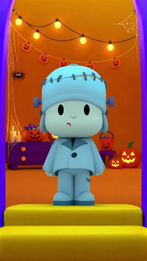🚪 Who could be behind the Door? Trick or Treat Halloween surprise! 🎃 #pocoyo #pocoyocartoons