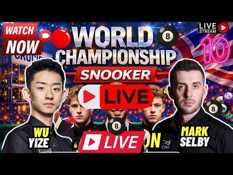 🔴 LIVE: Mark Selby v Yize Wu | World Snooker Championship 2026 | Round of 1/8 Finals!