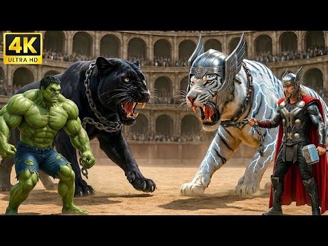 ⚔️ Ferocious Tiger White vs Massive Lion King | Ultimate Wild Animal Fights Showdown