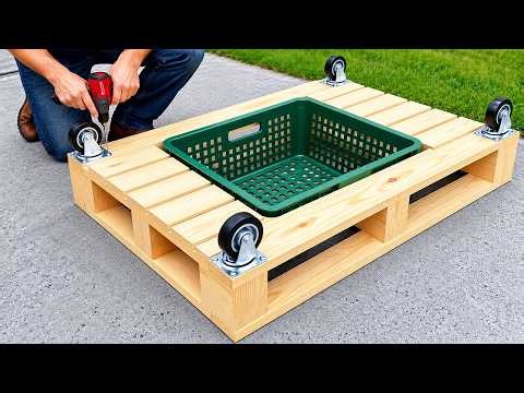 Anyone can make it! A 65-Year-Old Carpenter’s Amazing Pallet Wood Design Idea! DIY Woodworking