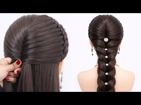 Beautiful Long ponytail hairstyle | This is the EASIEST Braid You'll Ever Try #ViralHairstyle