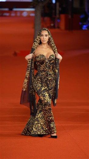 Kim Kardashian's Vintage YSL Look at Rome Film Festival Debut