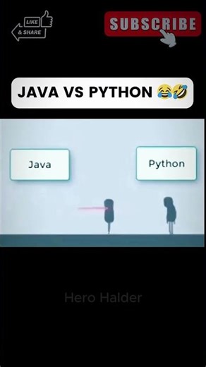 Java vs Python 😂💻 #Shorts
