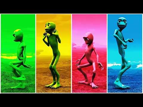 Alien Color Clash: Red vs Blue Dance Battle! (8 Minutes Night Vision) 👽🔥