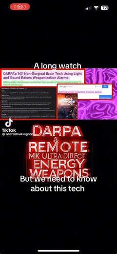 Why should people care that DARPA is openly funding non-surgical brain technology while most of the public still acts like all of this is science fiction?DARPA’s N3 program, short for Next-Generation Nonsurgical Neurotechnology, centers on brain-computer interface systems designed to create direct communication between the human brain and external technology without open surgery.That alone should get people thinking.But the bigger issue is not just what this technology can do in theory. It is wh