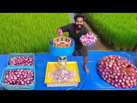 DIY Vegetable Cutting Machine | ഇത് ഉണ്ടെങ്കിൽ 100 കിലോ സവാള അരിയാൻ 1 മിനിറ്റ് മതി | M4 Tech |