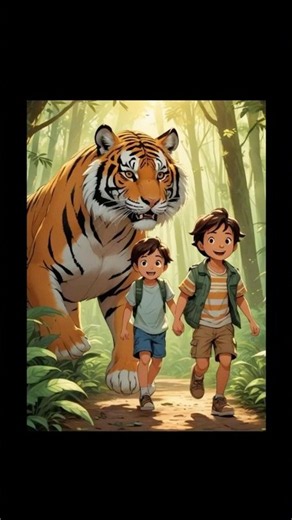 🐯 Whoa! Look at That Tiger! 🐯 | Learn About Wild Animals #Shorts