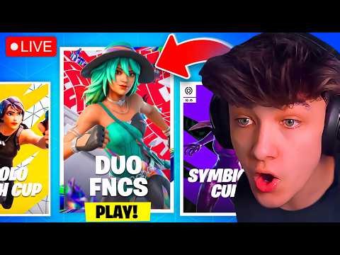 🔴LIVE! - DUO FNCS TOURNAMENT in FORTNITE! (Free Skin Early!)