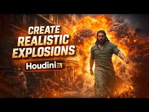Movie Level Explosion in Houdini FX | Dhurandar Style VFX Tutorial 💥