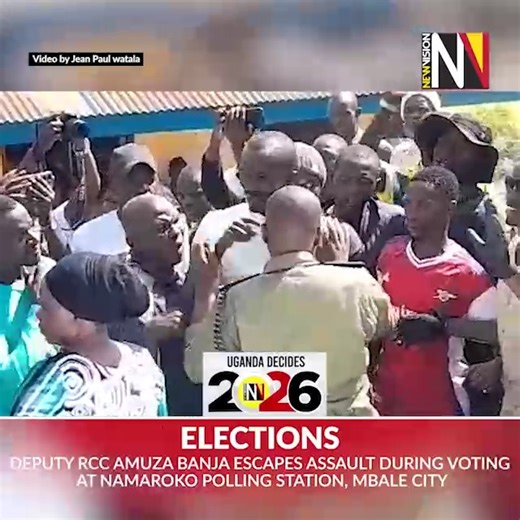 #UgandaDecides2026: Deputy RCC Hamuza Banja escapes assault during voting at Namaroko polling station, Mbale city #NewsInBytes #VisionUpdates | The New Vision