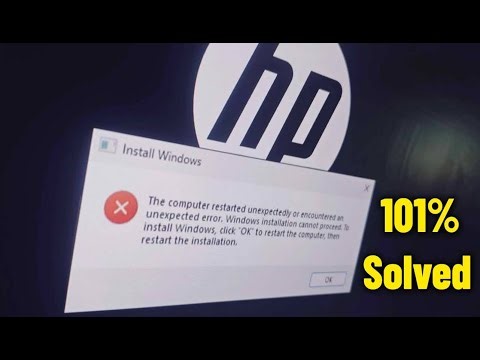 Fix “The computer restarted unexpectedly” Loop Error on HP Laptop - Pc | Windows 11/10/8/7 ✅