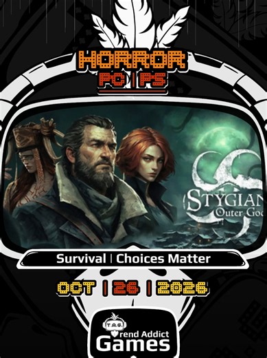 • Stygian: Outer Gods • Horror | Survival | Choices Matter / PC - PS Survive Cosmic Horrors in This RPG Nightmare! Developer: Misterial Games Publisher: Fulqrum Publishing https://store.steampowered.com/app/2581410/Stygian_Outer_Gods/ Curated. Daily. T.A.G. Trend Addict Games (T.A.G.) recommends new PC games. We do not provide downloads. Please support the developers by purchasing through official platforms. Contact / Inquiries: trendaddictgames@gmail.com Thank you for watching, T.A.G. #NewGame 