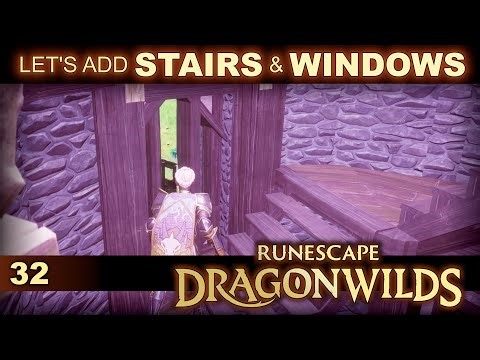 HOW TO: Adding STAIRS & WINDOWS To Our Fairytale Tower | RuneScape Dragonwilds | Let's Build Ep 32