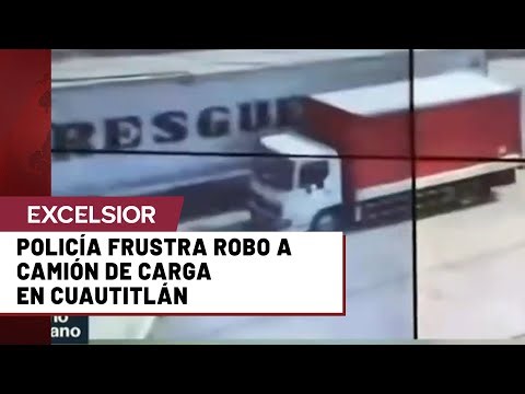 Persecución policial en Cuautitlán, Edomex, por robo a camión de carga