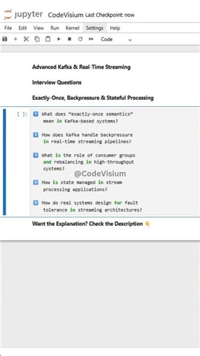 Advanced Kafka & Real-Time Streaming Interview Questions | Exactly-Once, Backpressure