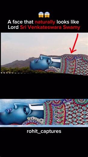 Venkateshwara face on hill in Tirupati #tirupatibalaji #ancient #history #thirupathidasari