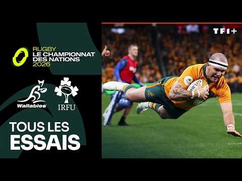 Australie - Irlande : Les essais du match (Championnat Nations 2026)