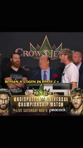 Logen Paul Press Conference With Rey Mysterio vs Roman Reigns 🥶#romanreigns #trending #wwe