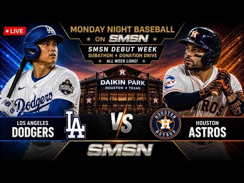 Dodgers vs Astros LIVE | Monday Night Baseball Debut on SMSN ⚾