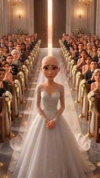 The bride lost her wig on the wedding day