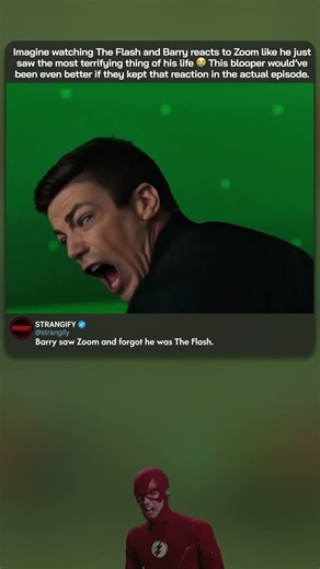 Imagine watching The Flash and Barry reacts to Zoom like he just saw the most terrifying thing of