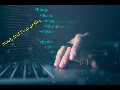 Java online classes - Session 12 - Input a number, find whether it is even number or not