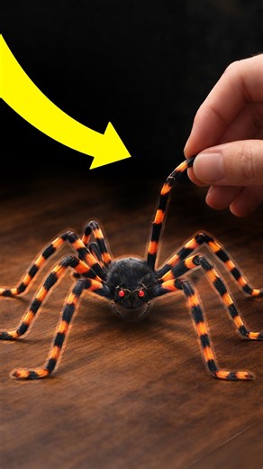 DIY Halloween Spider #halloween #craft