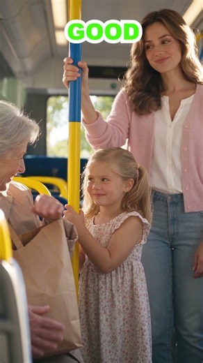 🚌👍👎 Bus Safety: Good or Bad? What Should You Do? 🚦 #kids #shorts