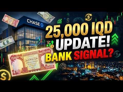 Watch: 💥 Chase Bank & Iraqi Dinar Update! Is the 25K IQD Note Finally Getting Attention? 🇮🇶💵