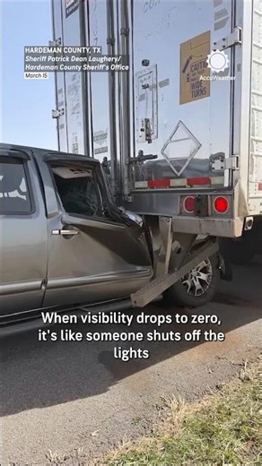 Highway during dust storm is absolutely terrifying 🫣