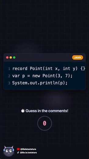 Java Records Auto-Generate toString 📝 Did You Know? #java21 #shorts #java #coding #codeprep