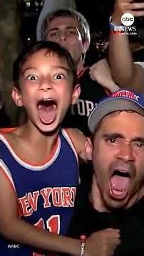 Fans erupt into celebrations after Knicks win NBA championship