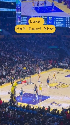 Luke Doncic Half Court Shot #lukadoncic #nba #nbahighlights #lakers .#goldenstatewarriors