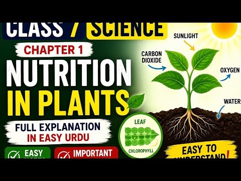 Class 7 Science Chapter 1 Full Explanation in Urdu | Nutrition in Plants | Easy Notes 2026 Class 7