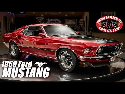 1969 Ford Mustang Mach 1 S-Code For Sale Vanguard Motor Sales #6361