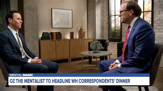 Mentalist Oz Pearlman is preparing to host the White House Correspondents’ Dinner for the first time, calling it a “career-defining moment.”Pearlman sits down with ABC News’ Jonathan Karl to discuss President Trump’s expected attendance, staying non-partisan and how he’s gearing up to create an evening which he calls “incredibly memorable.”