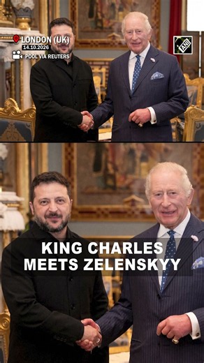 Britain's King Charles meets Ukrainian President Zelenskyy at the Buckingham Palace