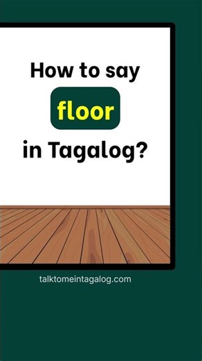 FLOOR in Tagalog: House and Building Vocabulary | Filipino Lesson for Beginners