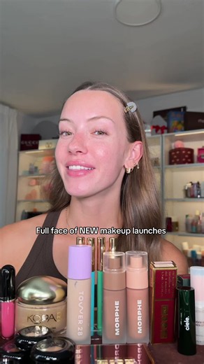 Full face of NEW makeup launches #newmakeup #makeupreview | morphe glow serum