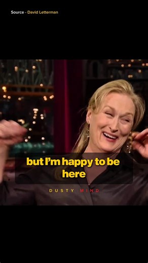 OMG🤯 Meryl Streep Risked Everything For David Letterman 😰😰