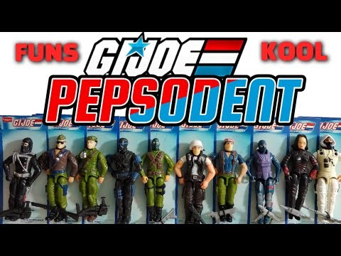 GI Joe PEPSODENT Action Figures - NO O-RING - 5 POA