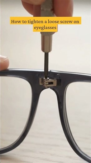 How to Fix Loose Glasses in Seconds